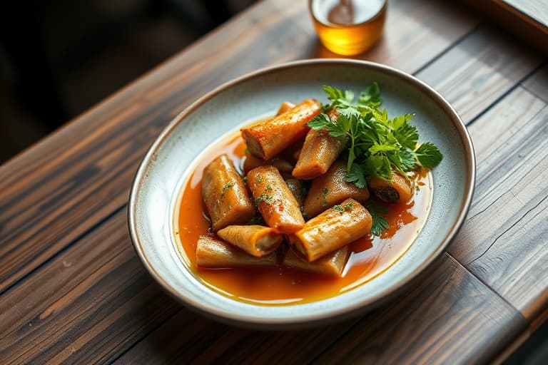 Svinekjøtt-, grønnsaks- og tamarindgryte