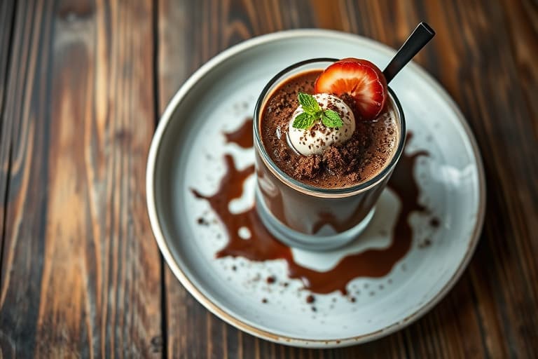 Sjokoladeglasert mocha-fans