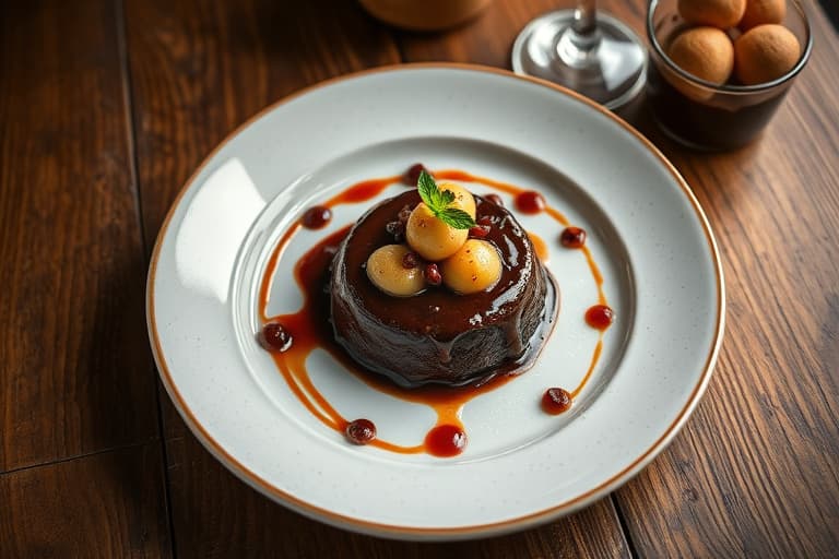 Sjokoladekrem med bringebærterte