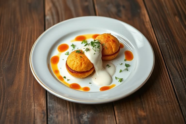 Pepperkakebiter med honning-mascarponekrem