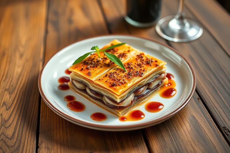 Ristet vintergrønnsaksbaklava