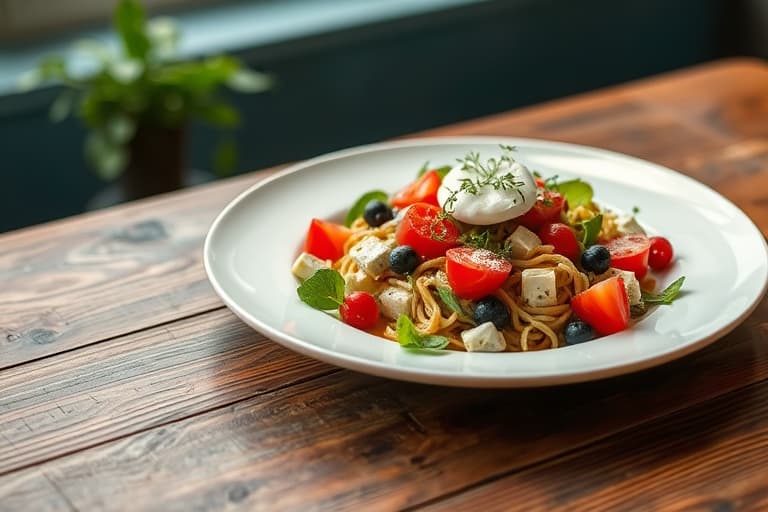 Peasalat med reddiker og fetaost