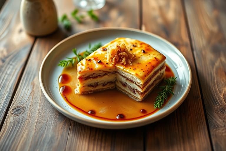 Valnøtttorte med kaffekrem med pisket krem