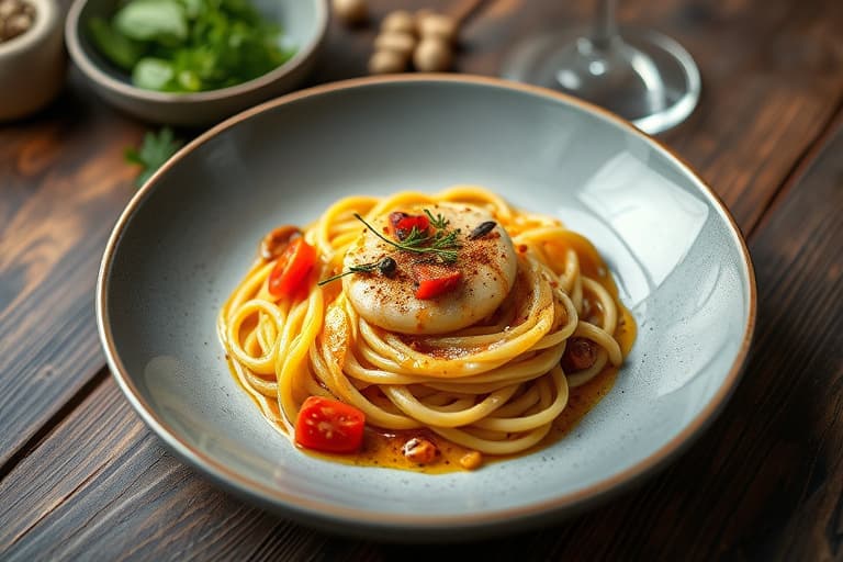 Plommepai med honning og svart pepper