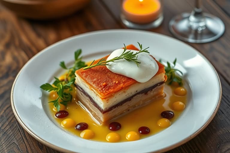 Skandinavisk krydret julekake med eplesausfyll