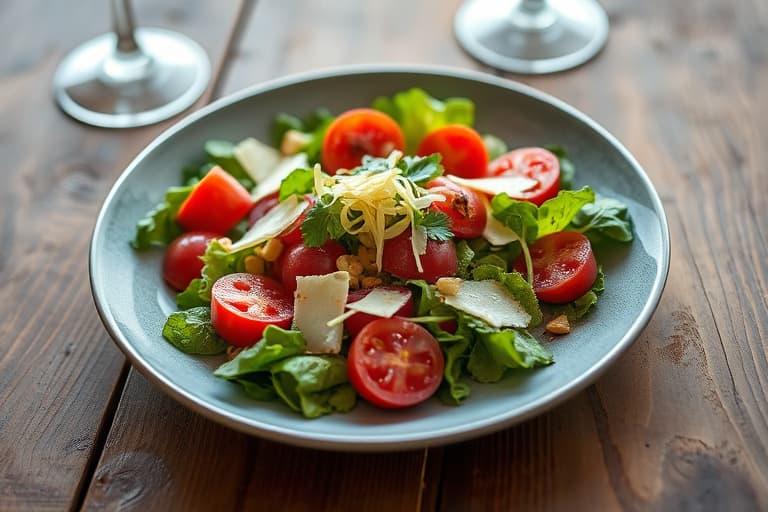 Romaine-salat med ansjossdressing og parmesan