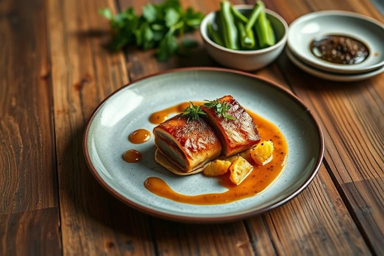 Opp-ned honningkaker med ostekrem