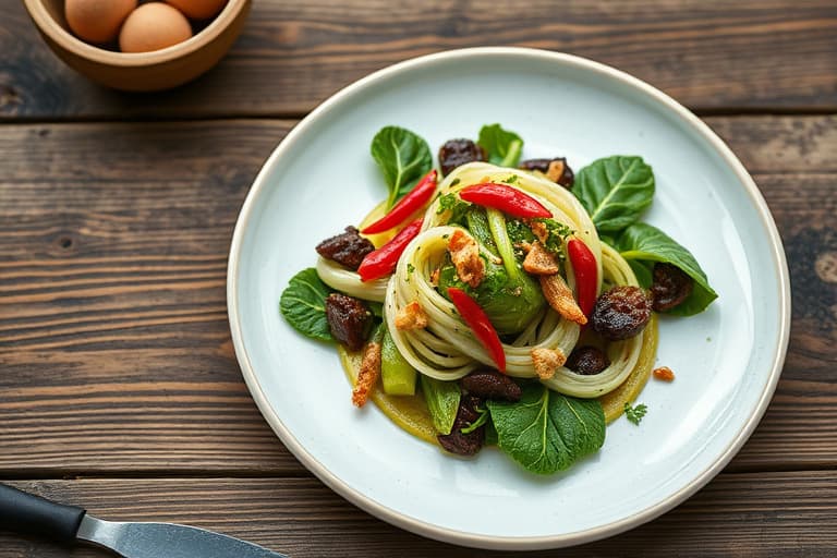 Visnet escarole med landsskinke og chili