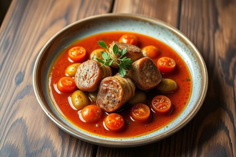 Reker med sherrytomatsaus