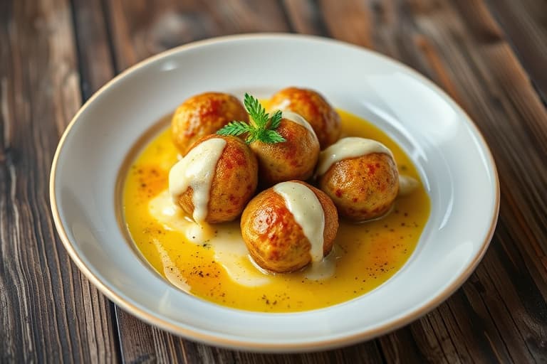 Zucchiniboller med urter og ost