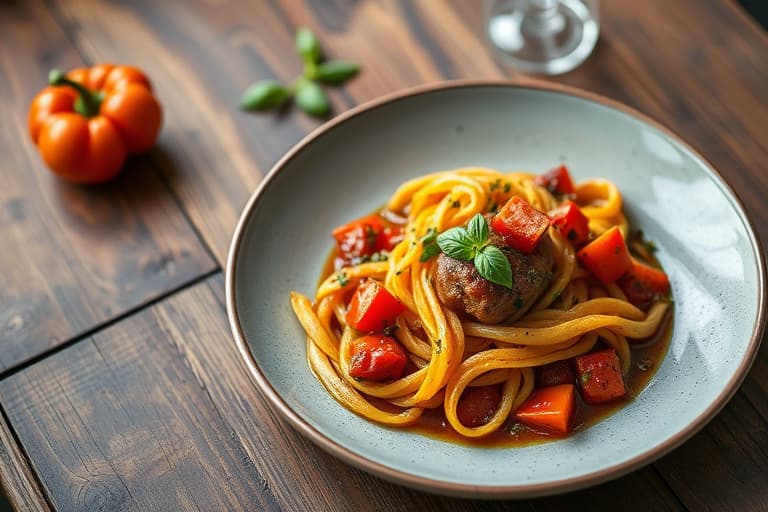 Ristede paprikaer med basilikum og balsamicoeddik