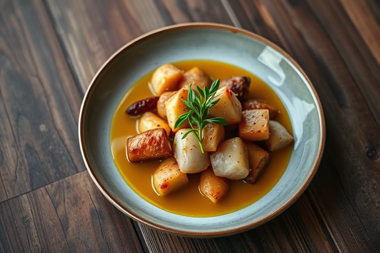 Varm babybeter og sild med sennep- og dillsaus