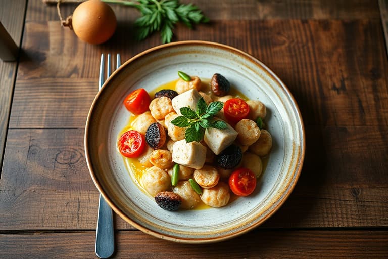 Kronärtskock- och endivesalat med kryddig smørristede valnötter