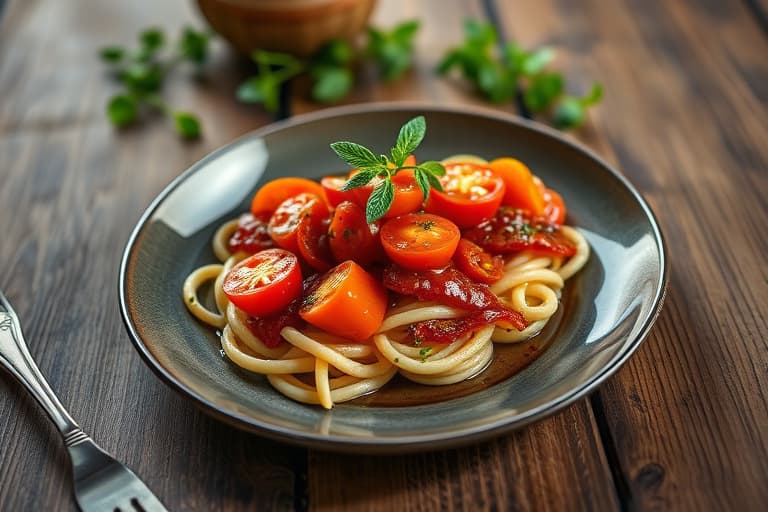 Tomat- og ansjospasta