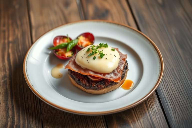 Portobelloburgere med hvite bønner og prosciutto