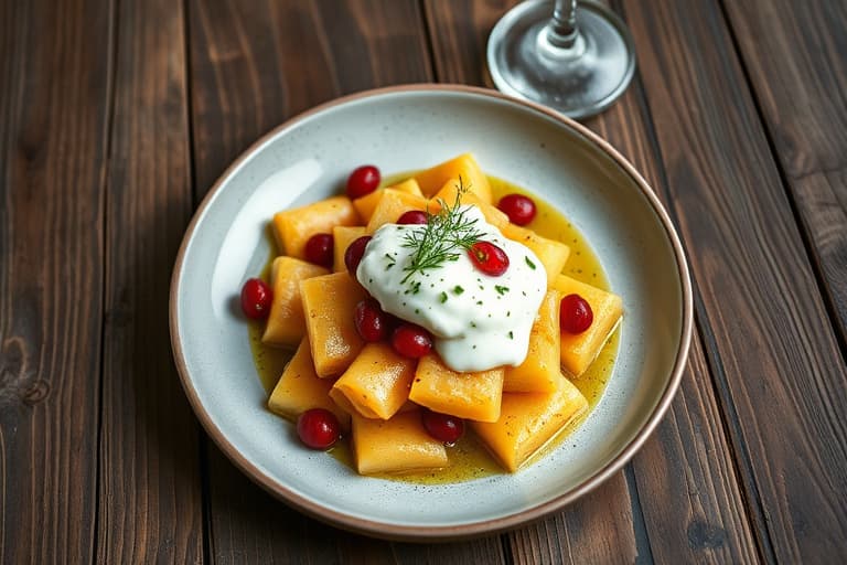 Potetlatkes med røkelaks, kaviar og estragoncrème fraîche