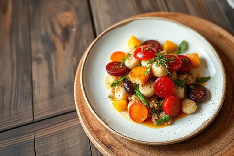 Sellerirot- og eplesalat med hasselnøttvinaigrette