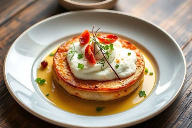 Pærer med urterik ricotta og honning