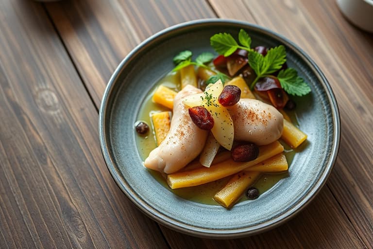 Søt-sure kyllinglår med gulrøtter