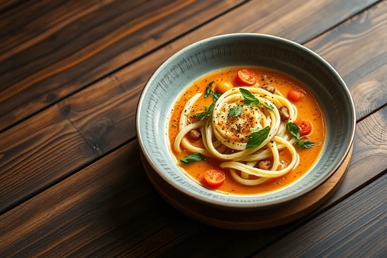 Spinat- og stracciatellasuppe