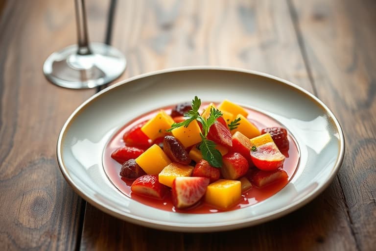 Rosé-sangria med ananas og guava