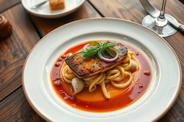 Stekt brokkoli med sylteagurk-løk