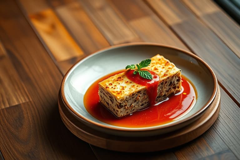 Sjokoladesemifreddo med chili- og sjokoladesaus