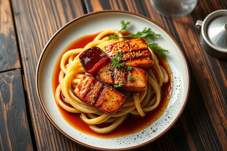 Svinekotletter i øl-teriyakisa marinade