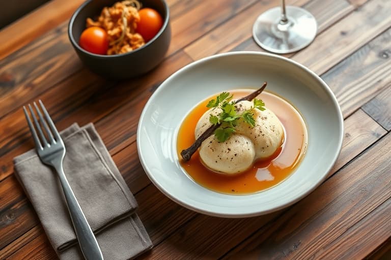 Gresskarpuré med plommesirup