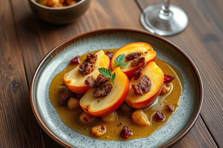 Røstede appelsiner med melasse og søtpoteter