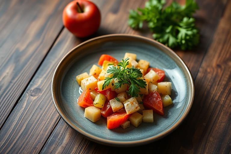 Jícama-, appelsin- og koriandersalat