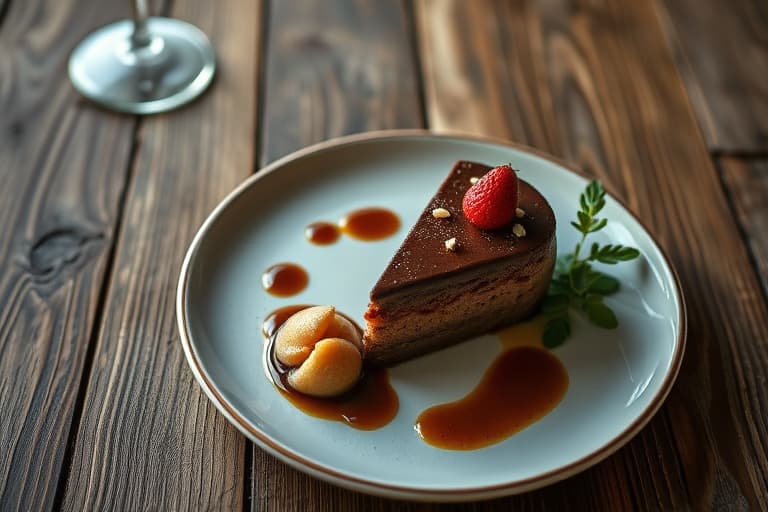 Perugian-stil sjokoladekremostekake med hasselnøtt