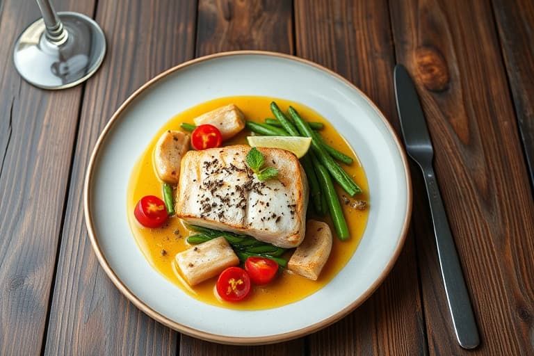 Villris med røkt fisk og sukkererter