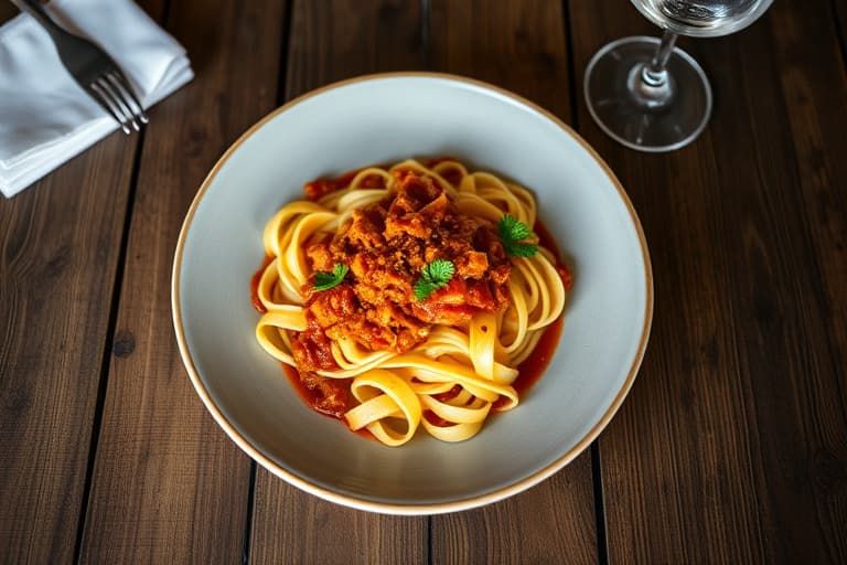 Pappardelle med grønnsaks-"Bolognese"