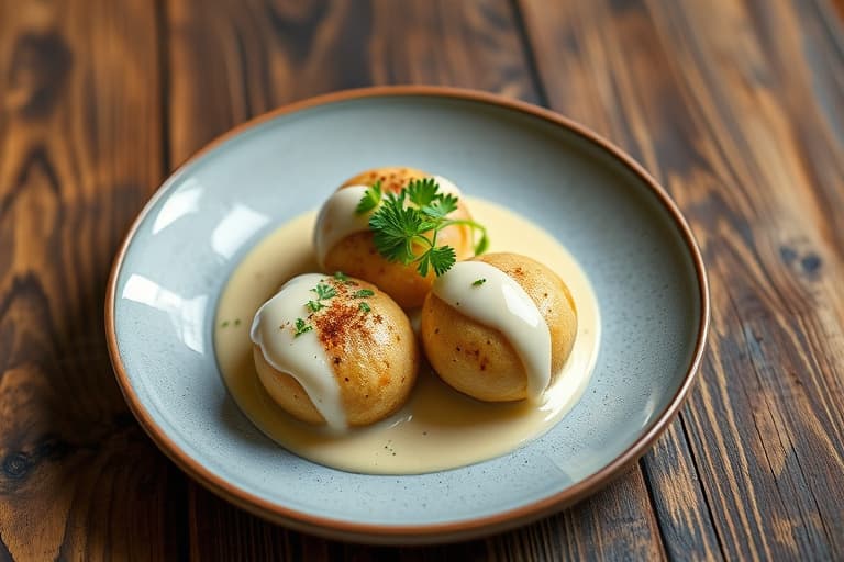 Ramp- og buttermilkboller med knust koriander