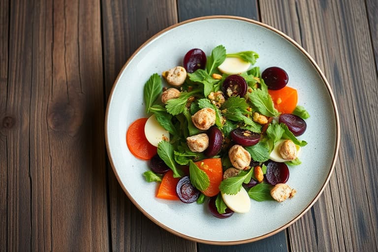 Spinat- og jordbærsalat med vinaigrettedressing