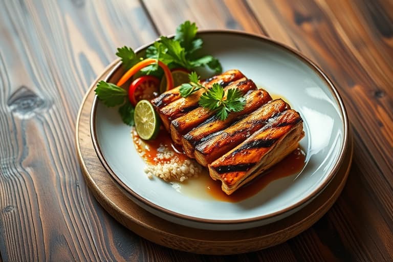 Thailandske grillede kyllingvinger