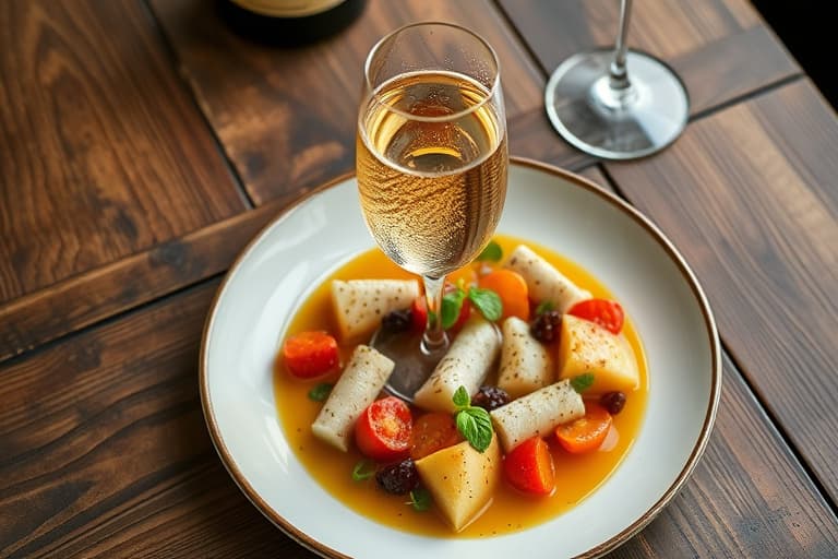 Pluot og Prosecco Fizz