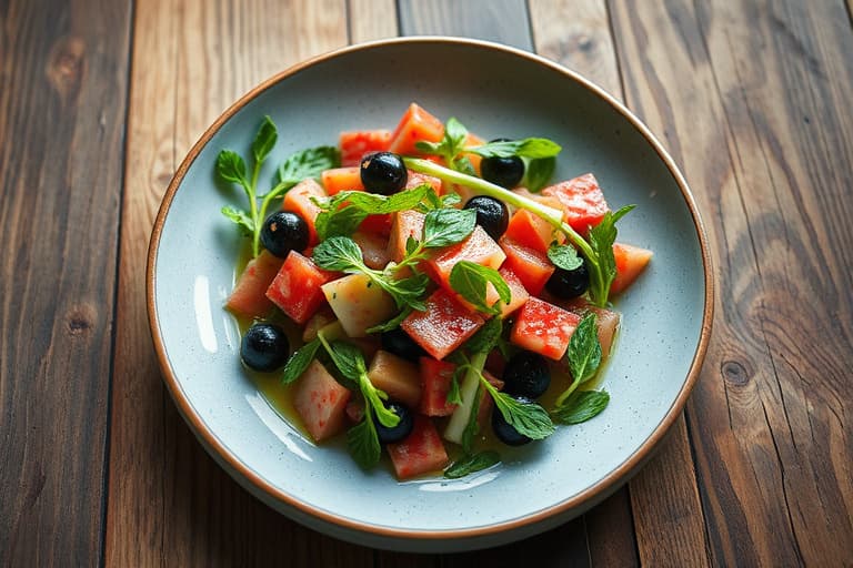 Sørøstasiatisk blekksprut salat