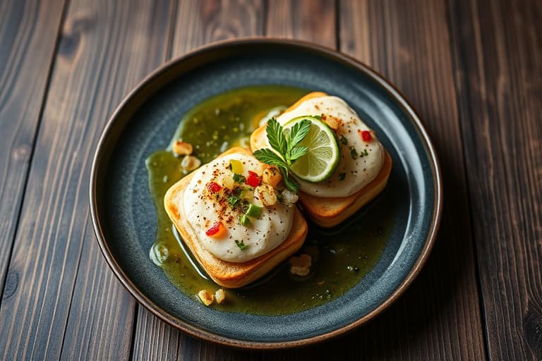 Smørbønner med smør, mynte og lime