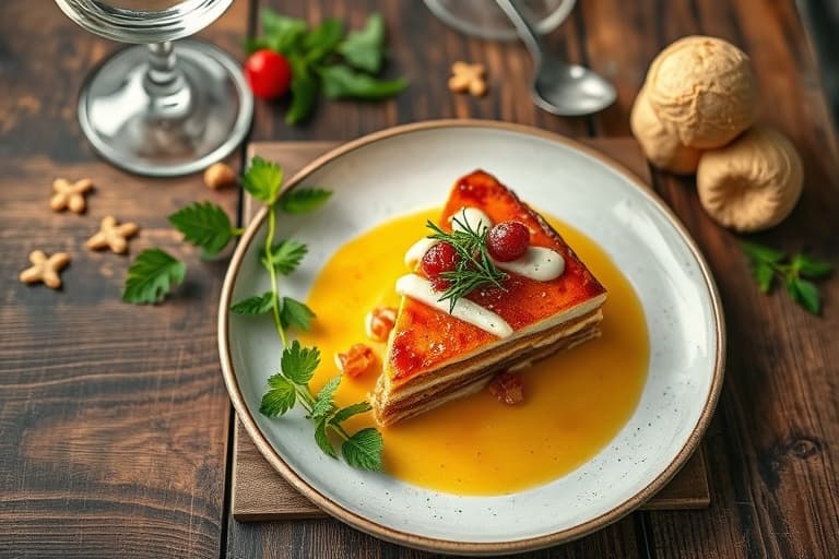 Pekan-torte med jordbær og krem