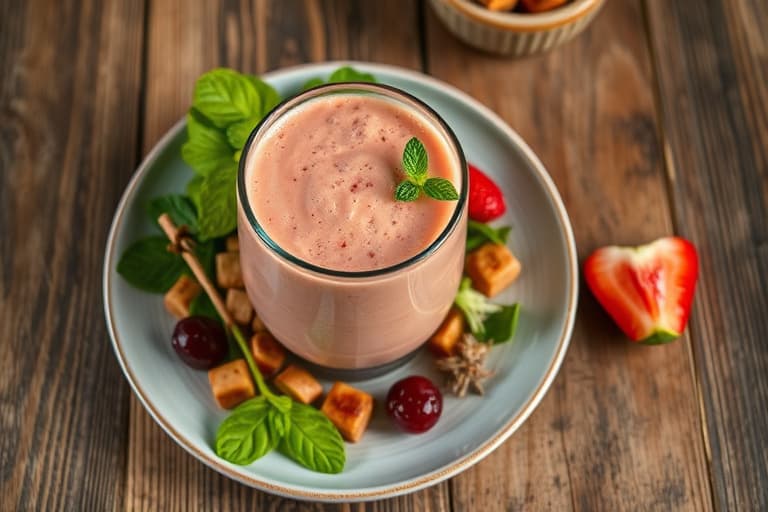 Søt fersken-smoothie