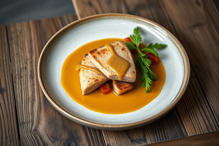 Påskeham med gyldne brødsmuler og Madeira-saus