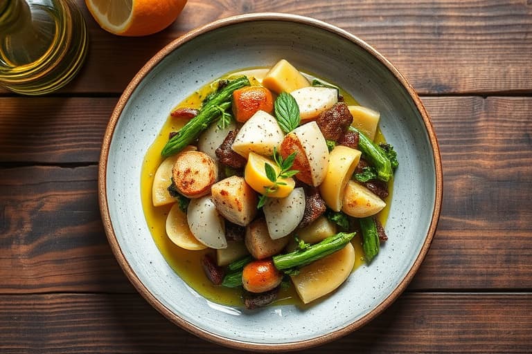 Ristet blomkål med sitron- og persille dressing