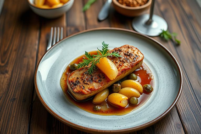 Ristet krydret kylling med søtpoteter glasert i kanel og honning