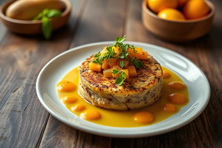 Landpâté med mango og ananas chutney