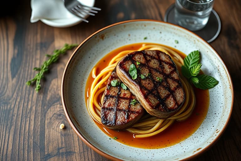 Steakhouse med kremet spinat