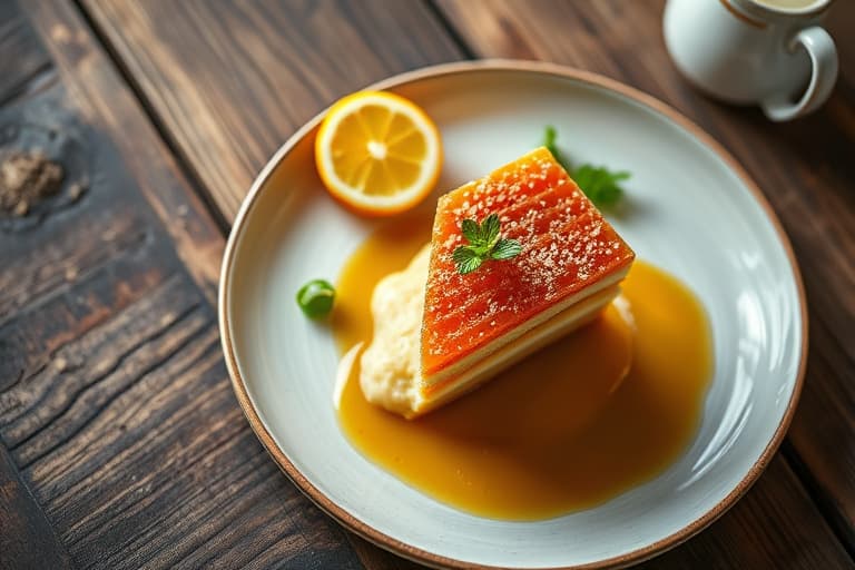 Sitron- og mandelkake med luftig bunn