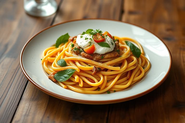 Penne med urtet ricotta