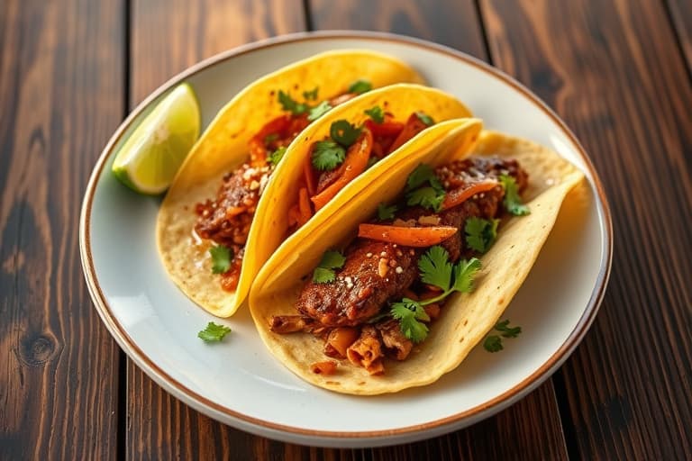 Tacos Al Pastor (Marinerte, spydstekte tacos)